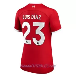 Camiseta Liverpool Luis Díaz 23 Mujer Primera 23/24