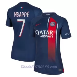 Camiseta Paris Saint-Germain Mbappé 7 Mujer Primera 23/24 Camiseta Paris Saint-Germain Mbappé 7 Mujer Primera 23/24