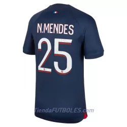Camiseta Paris Saint-Germain N.Mendes 25 Hombre Primera 23/24