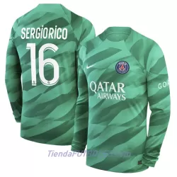 Camiseta Portero Paris Saint-Germain Sergio Rico 16 Hombre Primera 23/24 Manga Larga Camiseta Portero Paris Saint-Germain Sergio Rico 16 Hombre Primera 23/24 Manga Larga