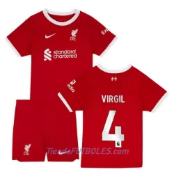 Conjunto Liverpool Virgil 4 Niño Primera 23/24 Conjunto Liverpool Virgil 4 Niño Primera 23/24