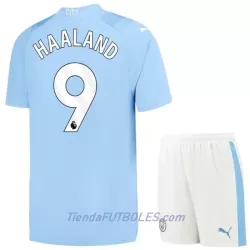 Conjunto Manchester City Haaland 9 Niño Primera 23/24 Conjunto Manchester City Haaland 9 Niño Primera 23/24