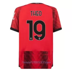 Camiseta AC Milan Theo 19 Hombre Primera 23/24 Camiseta AC Milan Theo 19 Hombre Primera 23/24