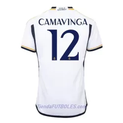Camiseta Real Madrid Camavinga 12 Hombre Primera 23/24 Camiseta Real Madrid Camavinga 12 Hombre Primera 23/24