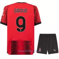 Conjunto AC Milan Giroud 9 Niño Primera 23/24 Conjunto AC Milan Giroud 9 Niño Primera 23/24