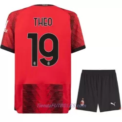 Conjunto AC Milan Theo 19 Niño Primera 23/24 Conjunto AC Milan Theo 19 Niño Primera 23/24