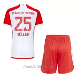 Conjunto FC Bayern de Múnich Thomas Müller 25 Niño Primera 23/24 Conjunto FC Bayern de Múnich Thomas Müller 25 Niño Primera 23/24