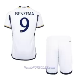 Conjunto Real Madrid Benzema 9 Niño Primera 23/24 Conjunto Real Madrid Benzema 9 Niño Primera 23/24