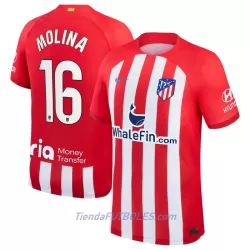 Camiseta Atlético Madrid Molina 16 Hombre Primera 23/24 Camiseta Atlético Madrid Molina 16 Hombre Primera 23/24
