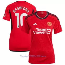 Camiseta Manchester United Rashford 10 Mujer Primera 23/24 Camiseta Manchester United Rashford 10 Mujer Primera 23/24