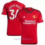 Camiseta Manchester United Van De Beek 34 Hombre Primera 23/24