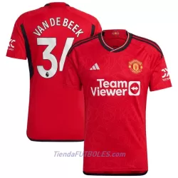 Camiseta Manchester United Van De Beek 34 Hombre Primera 23/24 Camiseta Manchester United Van De Beek 34 Hombre Primera 23/24