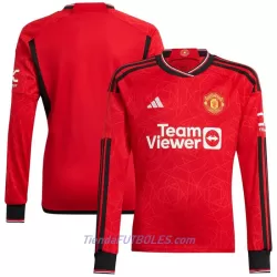Camiseta Manga Larga Manchester United Hombre Primera 23/24 Camiseta Manga Larga Manchester United Hombre Primera 23/24