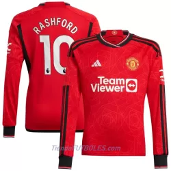 Camiseta Manga Larga Manchester United Rashford 10 Hombre Primera 23/24 Camiseta Manga Larga Manchester United Rashford 10 Hombre Primera 23/24