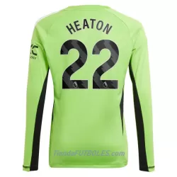 Camiseta Portero Manchester United Heaton 22 Hombre Primera 23/24 Manga Larga