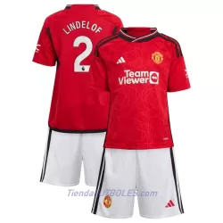 Conjunto Manchester United Lindelof 2 Niño Primera 23/24 Conjunto Manchester United Lindelof 2 Niño Primera 23/24