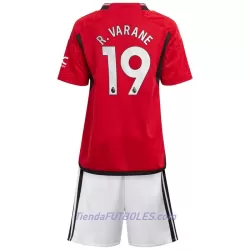 Conjunto Manchester United R. Varane 19 Niño Primera 23/24