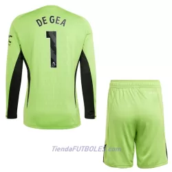Conjunto Portero Manchester United De Gea 1 Niño Primera 23/24 Manga Larga Conjunto Portero Manchester United De Gea 1 Niño Primera 23/24 Manga Larga