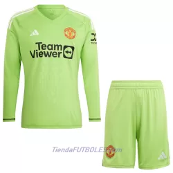 Conjunto Portero Manchester United Niño Primera 23/24 Manga Larga Conjunto Portero Manchester United Niño Primera 23/24 Manga Larga