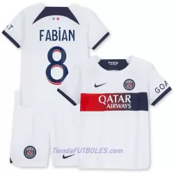 Conjunto Paris Saint-Germain Fabian 8 Niño Segunda 23/24 Conjunto Paris Saint-Germain Fabian 8 Niño Segunda 23/24