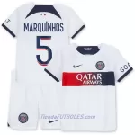 Conjunto Paris Saint-Germain Marquinhos 5 Niño Segunda 23/24