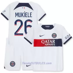 Conjunto Paris Saint-Germain Mukiele 26 Niño Segunda 23/24 Conjunto Paris Saint-Germain Mukiele 26 Niño Segunda 23/24