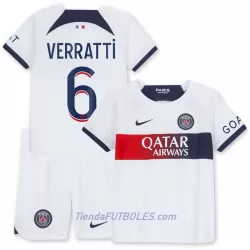 Conjunto Paris Saint-Germain Verratti 6 Niño Segunda 23/24 Conjunto Paris Saint-Germain Verratti 6 Niño Segunda 23/24