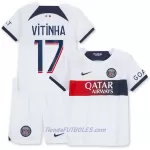 Conjunto Paris Saint-Germain Vitinha 17 Niño Segunda 23/24
