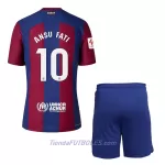 Conjunto FC Barcelona Ansu Fati 10 Niño Primera 23/24