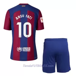 Conjunto FC Barcelona Ansu Fati 10 Niño Primera 23/24