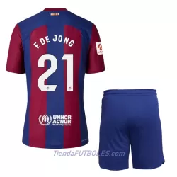 Conjunto FC Barcelona Frenkie de Jong 21 Niño Primera 23/24 Conjunto FC Barcelona Frenkie de Jong 21 Niño Primera 23/24