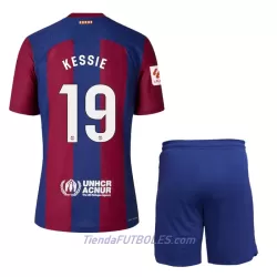 Conjunto FC Barcelona Kessie 19 Niño Primera 23/24 Conjunto FC Barcelona Kessie 19 Niño Primera 23/24