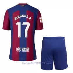 Conjunto FC Barcelona Marcos A. 17 Niño Primera 23/24 Conjunto FC Barcelona Marcos A. 17 Niño Primera 23/24