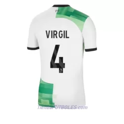 Camiseta Liverpool Virgil 4 Hombre Segunda 23/24 Camiseta Liverpool Virgil 4 Hombre Segunda 23/24