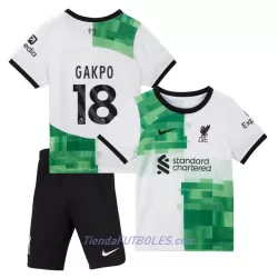 Conjunto Liverpool Gakpo 18 Niño Segunda 23/24 Conjunto Liverpool Gakpo 18 Niño Segunda 23/24