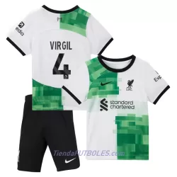 Conjunto Liverpool Virgil 4 Niño Segunda 23/24 Conjunto Liverpool Virgil 4 Niño Segunda 23/24