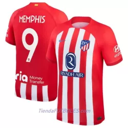 Camiseta Atlético Madrid Memphis 9 Hombre Primera 23/24 Camiseta Atlético Madrid Memphis 9 Hombre Primera 23/24