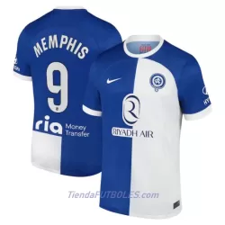 Camiseta Atlético Madrid Memphis 9 Hombre Segunda 23/24 Camiseta Atlético Madrid Memphis 9 Hombre Segunda 23/24