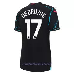 Camiseta Manchester City De Bruyne 17 Mujer Tercera 23/24 Camiseta Manchester City De Bruyne 17 Mujer Tercera 23/24