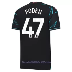 Camiseta Manchester City Foden 47 Hombre Tercera 23/24 Camiseta Manchester City Foden 47 Hombre Tercera 23/24