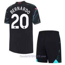 Conjunto Manchester City Bernardo 20 Niño Tercera 23/24 Conjunto Manchester City Bernardo 20 Niño Tercera 23/24