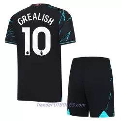 Conjunto Manchester City Grealish 10 Niño Tercera 23/24 Conjunto Manchester City Grealish 10 Niño Tercera 23/24