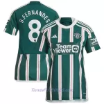 Camiseta Manchester United Bruno Fernandes 8 Mujer Segunda 23/24