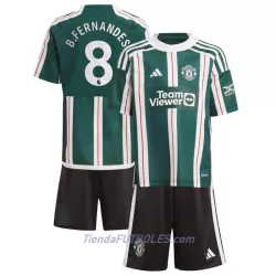 Conjunto Manchester United Bruno Fernandes 8 Niño Segunda 23/24 Conjunto Manchester United Bruno Fernandes 8 Niño Segunda 23/24