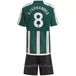 Conjunto Manchester United Bruno Fernandes 8 Niño Segunda 23/24