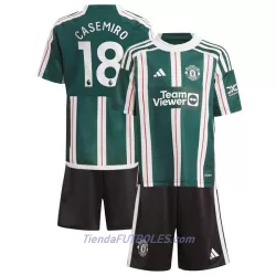 Conjunto Manchester United Casemiro 18 Niño Segunda 23/24 Conjunto Manchester United Casemiro 18 Niño Segunda 23/24