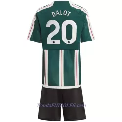 Conjunto Manchester United Dalot 20 Niño Segunda 23/24