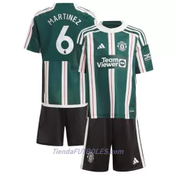Conjunto Manchester United Martinez 6 Niño Segunda 23/24 Conjunto Manchester United Martinez 6 Niño Segunda 23/24