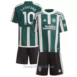 Conjunto Manchester United Rashford 10 Niño Segunda 23/24 Conjunto Manchester United Rashford 10 Niño Segunda 23/24