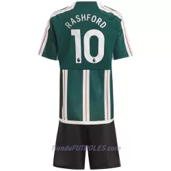Conjunto Manchester United Rashford 10 Niño Segunda 23/24